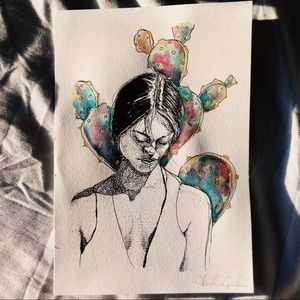 Original wall art/decor portrait